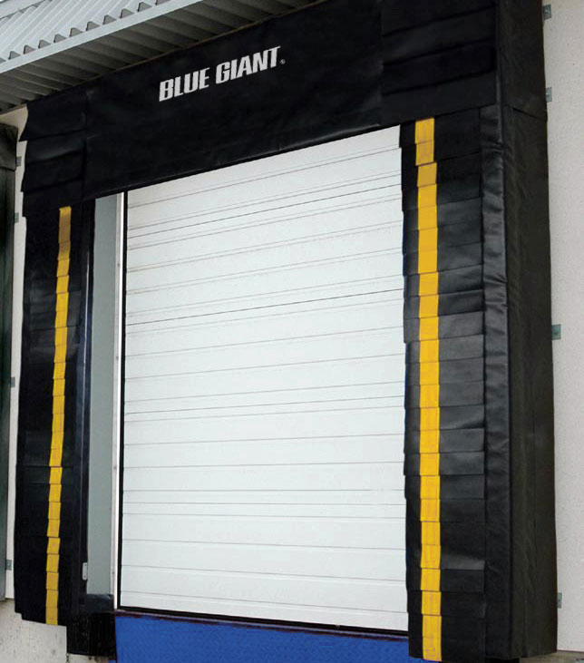 Blue Giant Dock Seal, installed to provide a secure area for inbound and outbound shipments